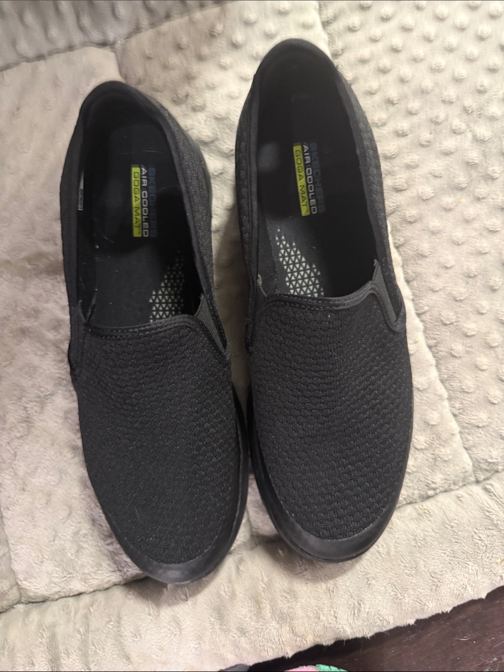Skechers Men's Black Slip-On Casual Loafers